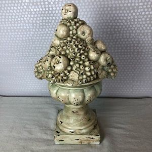 Distressed Fruit Compote Centerpiece